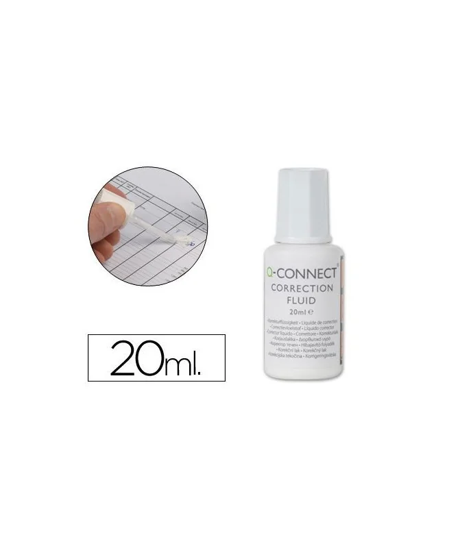 Frasco Corrector com Pincel Q-Connect 20ml 10507