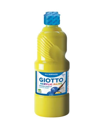 Frasco Guache Acrílico Giotto 500 ml 533702 Amarelo