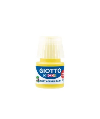 Frasco Guache Acrílico Giotto Decor 25 ml 538102 Amarelo