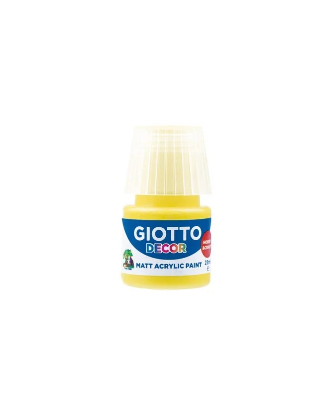 Frasco Guache Acrílico Giotto Decor 25 ml 538102 Amarelo