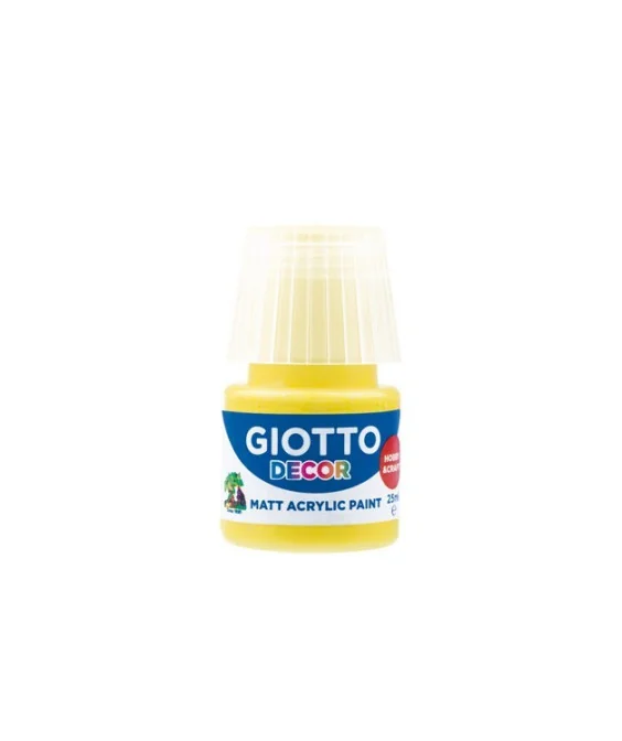 Frasco Guache Acrílico Giotto Decor 25 ml 538102 Amarelo