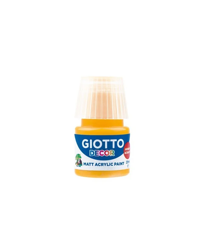 Frasco Guache Acrílico Giotto Decor 25 ml 538104 Amarelo Escuro