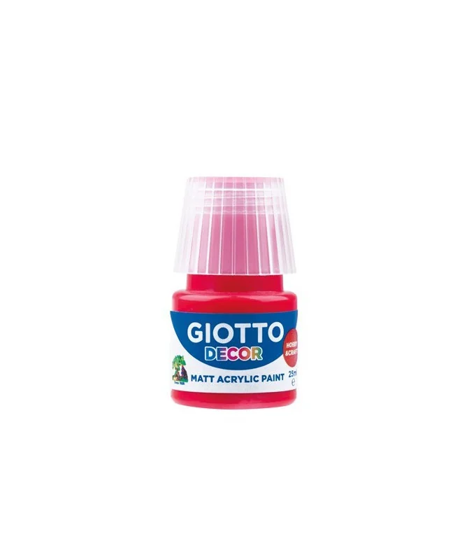 Frasco Guache Acrílico Giotto Decor 25 ml 538108 Vermelho Escarlate