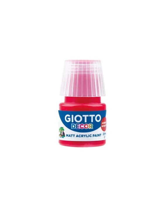 Frasco Guache Acrílico Giotto Decor 25 ml 538108 Vermelho Escarlate