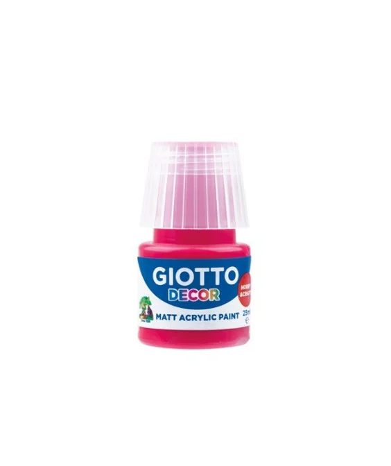 Frasco Guache Acrílico Giotto Decor 25 ml 538109 Vermelho Carmim