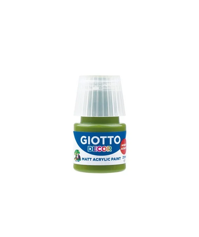 Frasco Guache Acrílico Giotto Decor 25 ml 538112 Verde Oliva