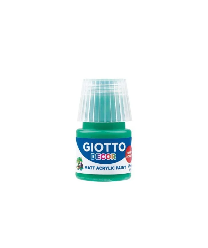 Frasco Guache Acrílico Giotto Decor 25 ml 538114 Verde Esmeralda