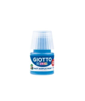 Frasco Guache Acrílico Giotto Decor 25 ml 538115 Azul Cyan