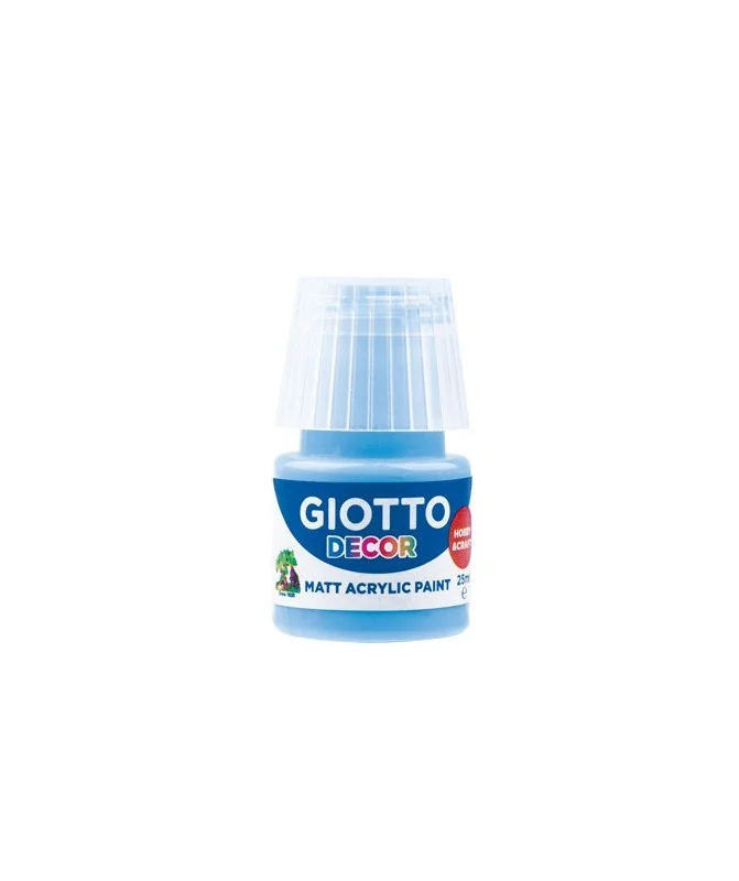 Frasco Guache Acrílico Giotto Decor 25 ml 538118 Azul Celeste