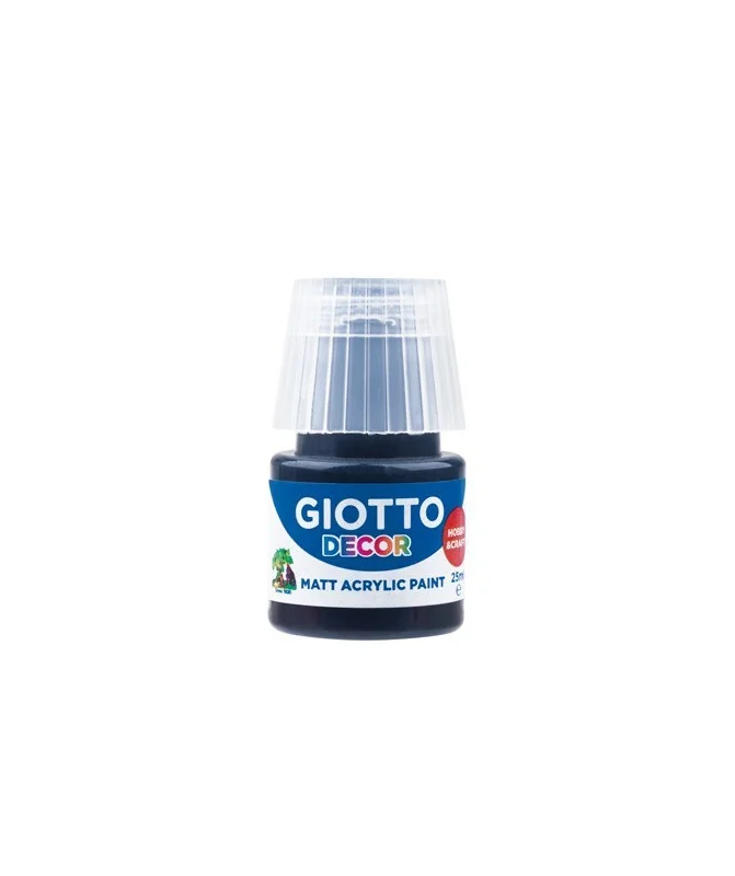 Frasco Guache Acrílico Giotto Decor 25 ml 538124 Preto