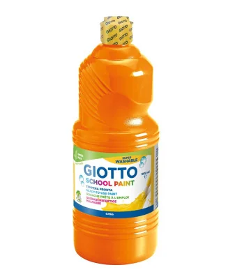 Frasco Guache Escolar Giotto 1000 ml 535505 Laranja