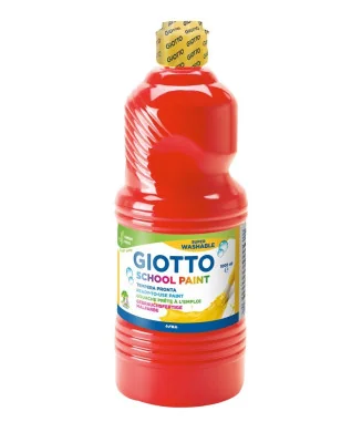 Frasco Guache Escolar Giotto 1000 ml 535508 Vermelho Escarlate