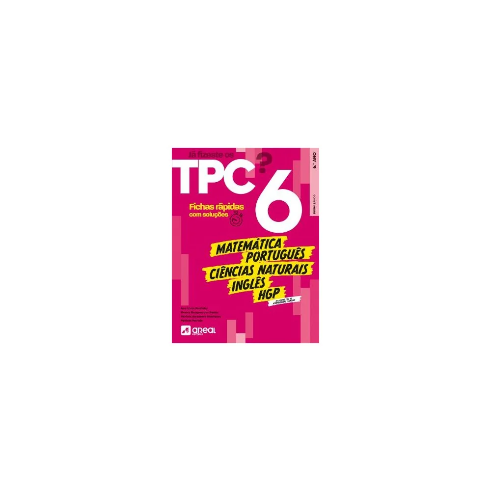 9789897677892 - Já fizeste os TPC? 6 - 6.º Ano