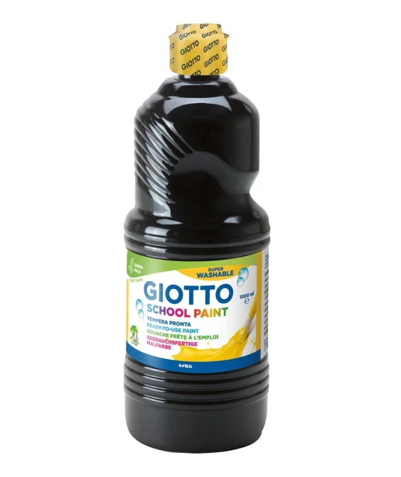 Frasco Guache Escolar Giotto 1000 ml 535524 Preto