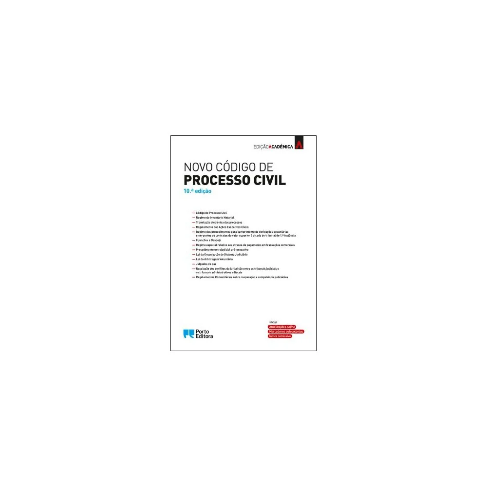 9789720006332 - Novo Código de Processo Civil - Edição Académica