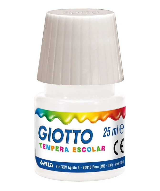 Frasco Guache Escolar Giotto 25 ml 356901 Branco