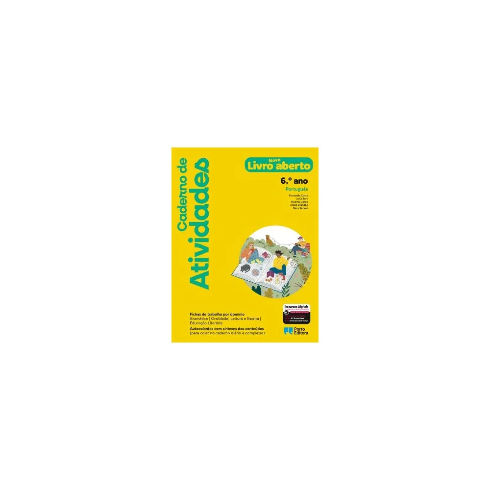 9789720200242 - Novo Livro aberto 6 - Português - Caderno de Atividades