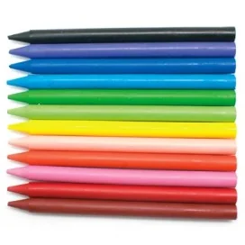 8426307024655 - Lápis de Cera Campus College Plastic Crayon Cx. 12uni