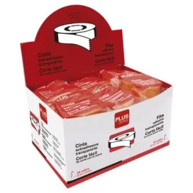 8426307322164 - Fita Cola Adesiva Transparente Plus Office 19mmx33m Embalagem Individual Corte Fácil