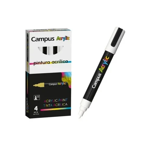 8426307330961 - Marcadores Campus Acrylic 2mm Branco 8426307330961 - Marcadores Campus Acrylic 2mm Branco