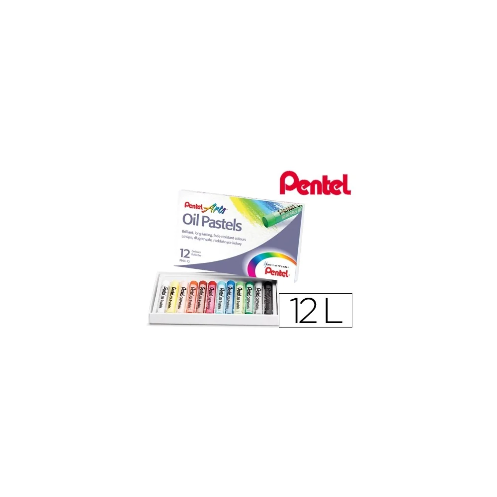 pastel de Oleo Pentel Arts 12 Cores