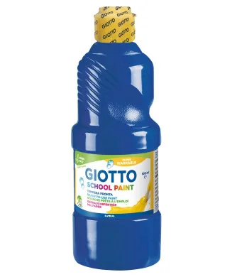 Frasco Guache Escolar Giotto 500 ml 535317 Azul Ultramar