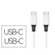 Cabo USB-C a USB-C Q-Connect PVC 2M Branco
