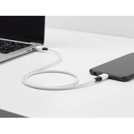 Cabo USB-C a USB-C Q-Connect PVC 2M Branco