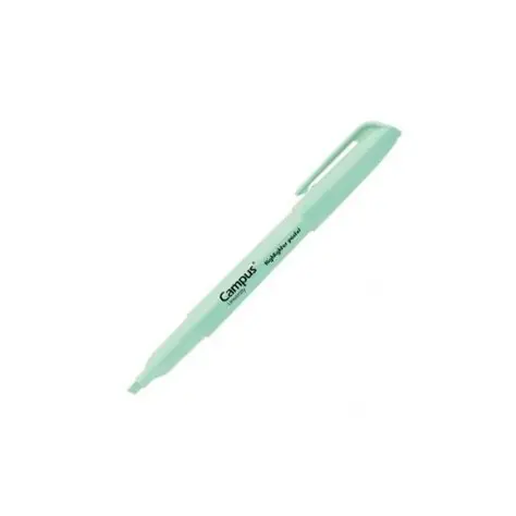 Caneta Marcador Sublinhador Fluorescente Campus University Pastel Verde