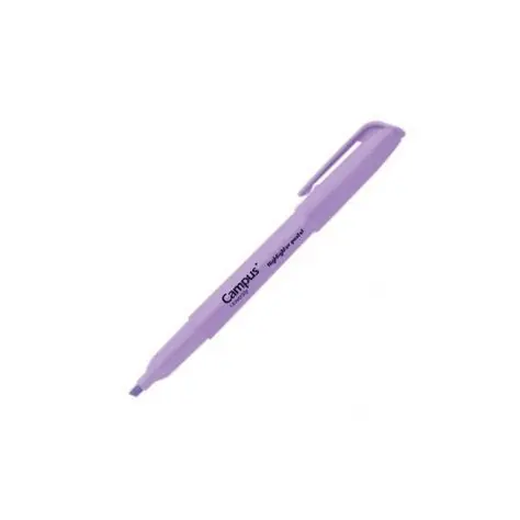 Caneta Marcador Sublinhador Fluorescente Campus University Pastel Violeta