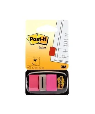 Index Post-it c/ Dispensador 680-21 Rosa Fluor