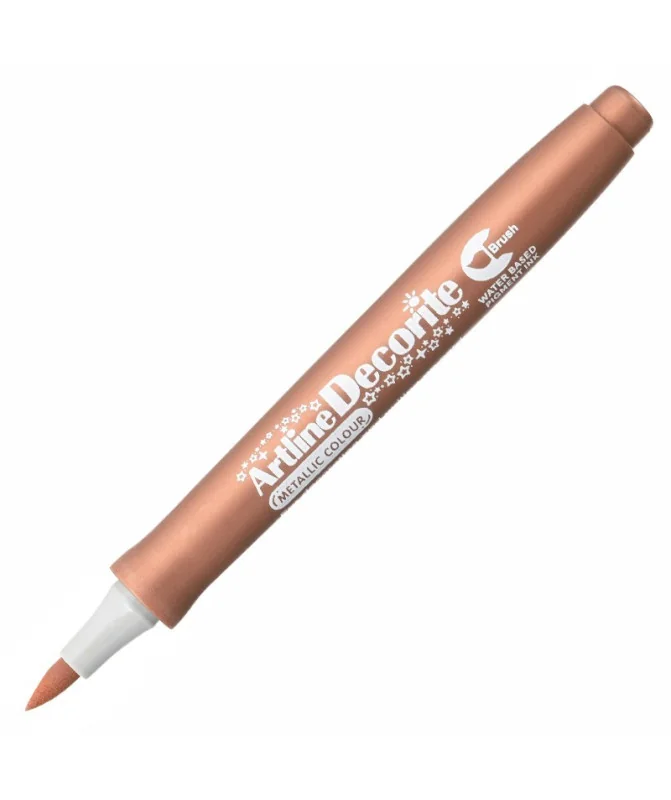 Marcador Artline Decorite Brush Bronze