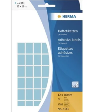 Blister Etiquetas Multiusos Herma 2343 12x18mm Azul