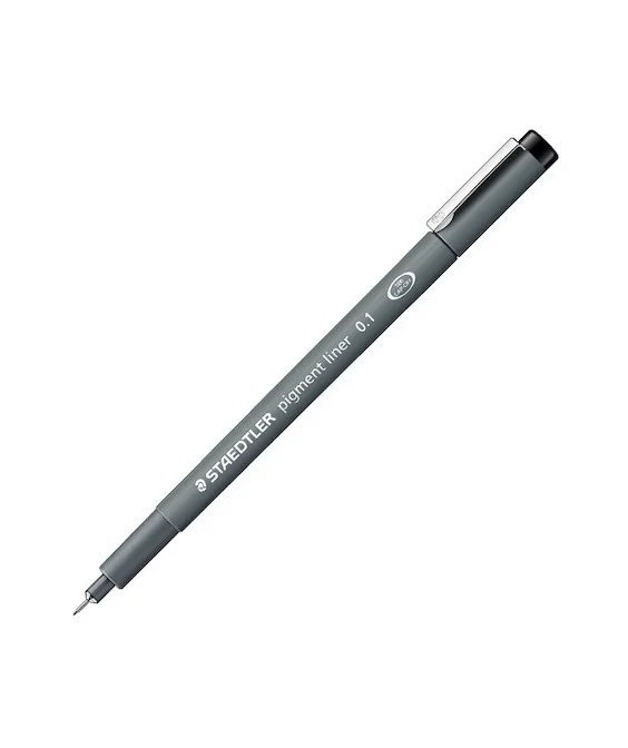 Marcador Calibrado Staedtler 308 Pigment Liner Preto 0,1mm