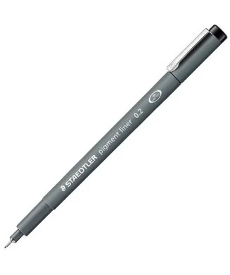 Marcador Calibrado Staedtler 308 Pigment Liner Preto 0,2mm