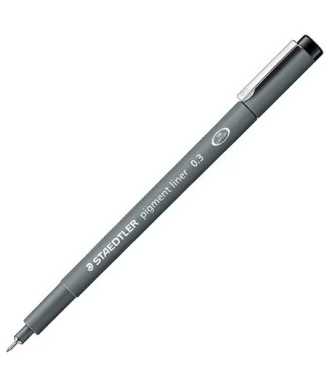 Marcador Calibrado Staedtler 308 Pigment Liner Preto 0,3mm