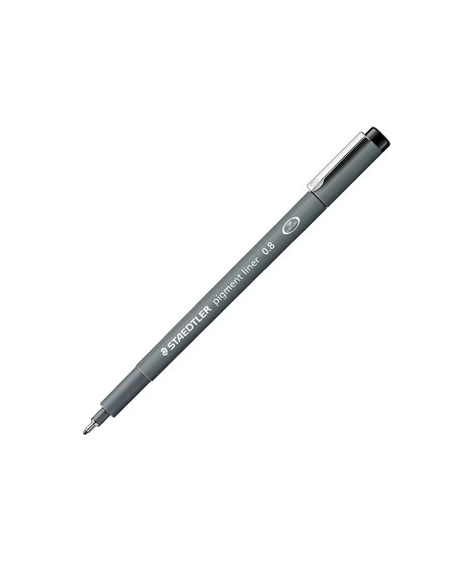 Marcador Calibrado Staedtler 308 Pigment Liner Preto 0,8mm