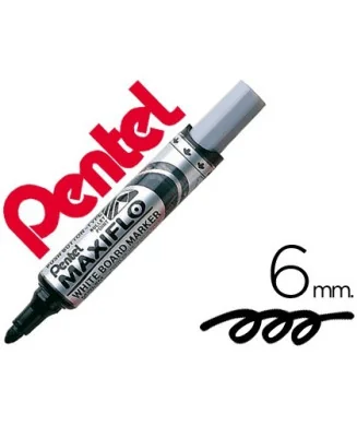 Marcador p/Quadro Branco Pentel Maxiflo MWL5M Preto