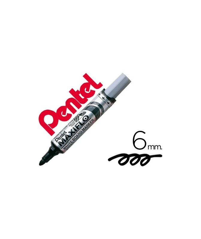 Marcador p/Quadro Branco Pentel Maxiflo MWL5M Preto