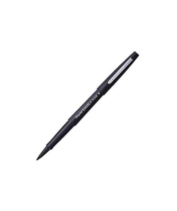 Marcador Papermate Futura Flair Nylon M Preto