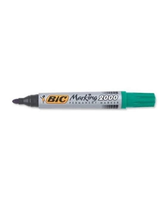 Marcador Permanente BIC Ponta Redonda 2000 Verde