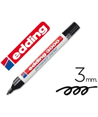 Marcador Permanente Edding 3000 Preto