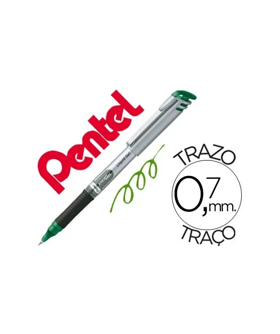 Marcador Roller Pentel Energel 0,7mm BL-17 Verde