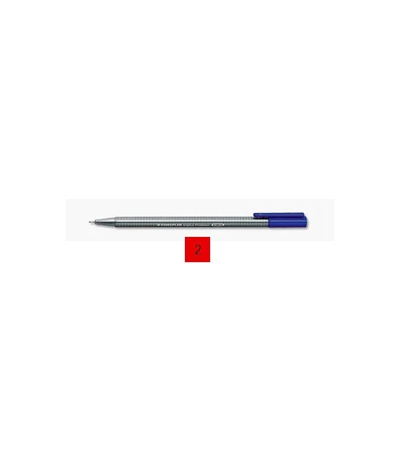 Marcador Staedtler Fineliner 334-2 Vermelho