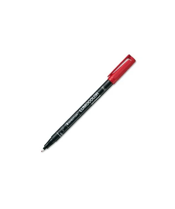 Marcador Staedtler Lumocolor para Acetato Ponta Fina 0,6mm 318-2 Vermelho