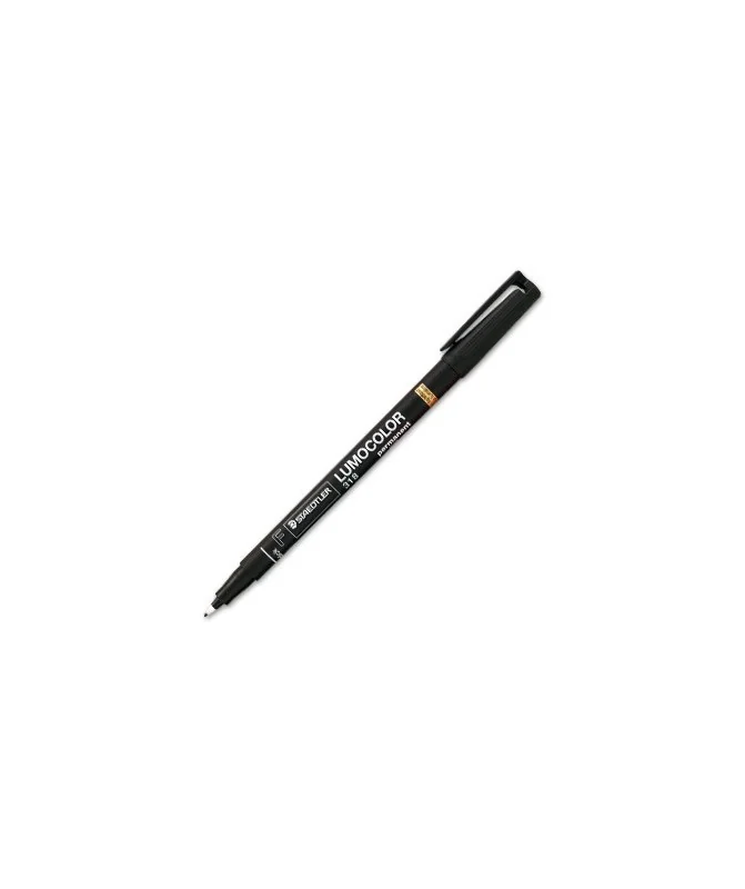 Marcador Staedtler Lumocolor para Acetato Ponta Fina 0,6mm 318-9 Preto