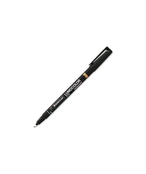 Marcador Staedtler Lumocolor para Acetato Ponta Fina 0,6mm 318-9 Preto