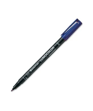 Marcador Staedtler Lumocolor para Acetato Ponta Média 1mm 317-3 Azul