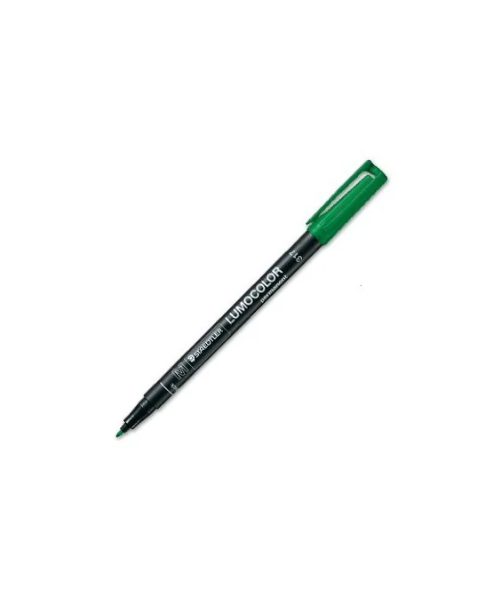 Marcador Staedtler Lumocolor para Acetato Ponta Média 1mm 317-5 Verde