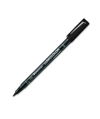 Marcador Staedtler Lumocolor para Acetato Ponta Média 1mm 317-9 Preto